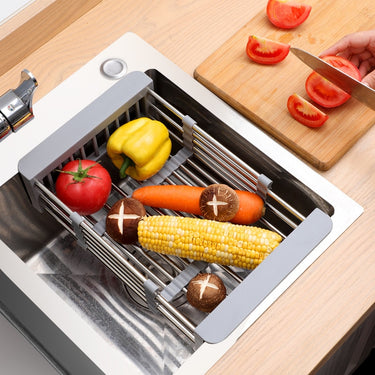 Extend kitchen sink drain basket